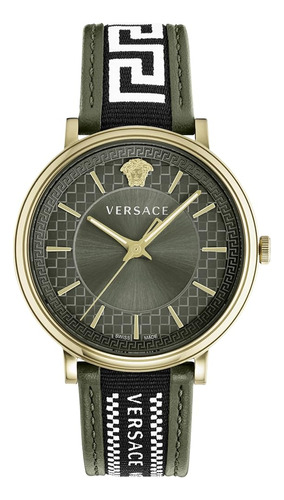 Reloj Versace Para Hombre En Tono Dorado De Fabricación Suiz