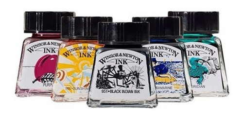 Tinta Winsor And Newton Dibujo Profesional Ink Frasco Vidrio
