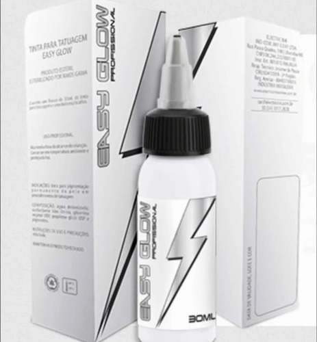 Tinta Tatuagem Easy Glow Ghost White Branco 30 Ml