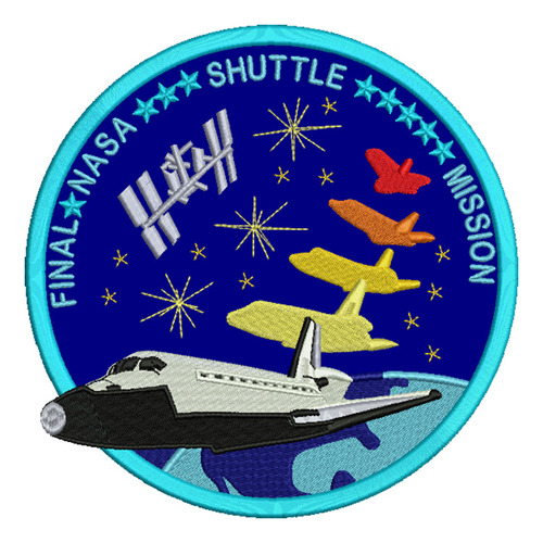 985a Insignia Sts-135 Misión Espacial Nasa