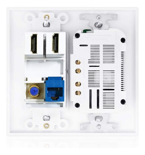 2 Toma Corriente 15a Cargador Usb Dual 3.6a Placa Pared Led