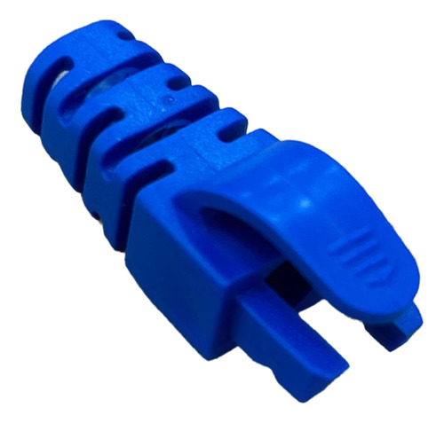 100 Pçs Capa Snap In De Borracha Plug Rj45 Utp Azul