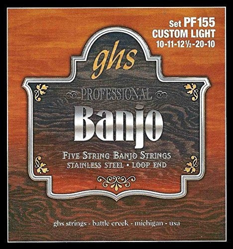 Ghs 5-string Banjo Loopend Custom Lite 10-20 Pf155