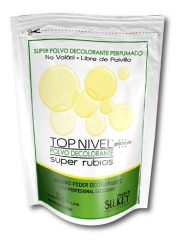 Polvo Decolorantetop Nivel Super Rubios X 500gr Silkey