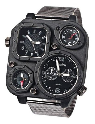 Oulm Ori-0638 - Reloj De Ra Para Hombre Con Doble Movimiento