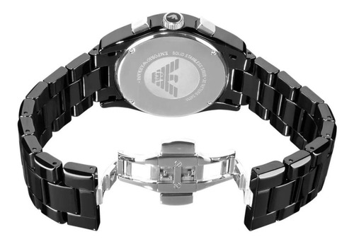 Relógio Empório Armani Ar 1421 Masculino Original Preto