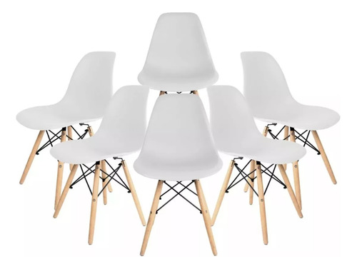 Set De 10 Sillas Eames  Modernas Minimalista 