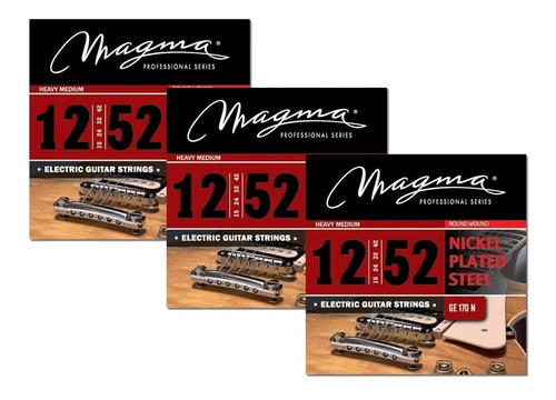 Encordado para Guitarra Eléctrica Magma 012-052 Ge170n