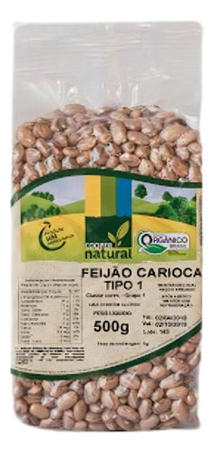 Kit 2x: Feijão Carioca Orgânico Coopernatural 500g