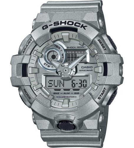 G-shock Analog-digital Ga-700 Series 54mm Watch With Silver 