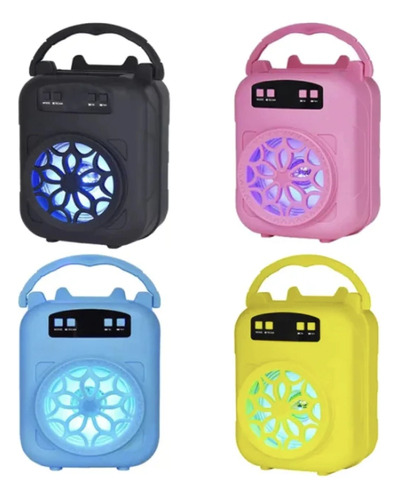Parlante Portatil Delhi Inalambrico Bluetooth 500w 3 PuLG Color Celeste