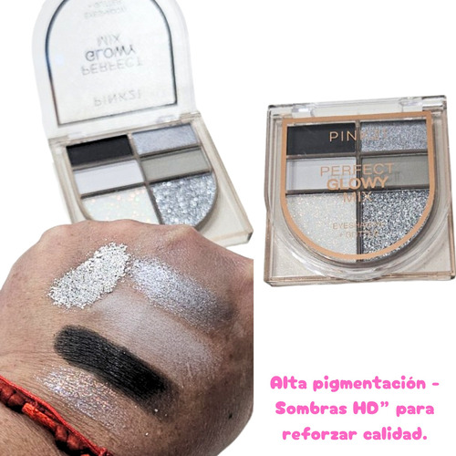 Sombra Negra Set Smokey Eyes Hd Labial Negro Mágico Gloss Smoke Ideal Profesional