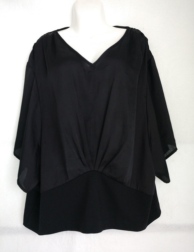 Blusa Negra Coldwater Creek Talla 1x / 18