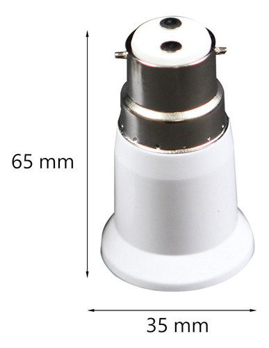 5x B22 A E27 Adaptador De Enchufe De Luz Soporte Adaptador