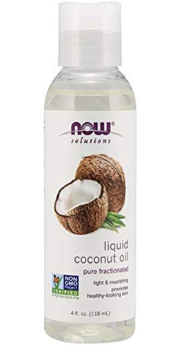 Now Solutions Liquid Coconut Oil, 4 Fl Oz
