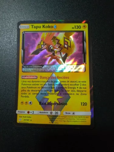 Carta Pokémon Tapu Koko GX Ultra Rara Copag