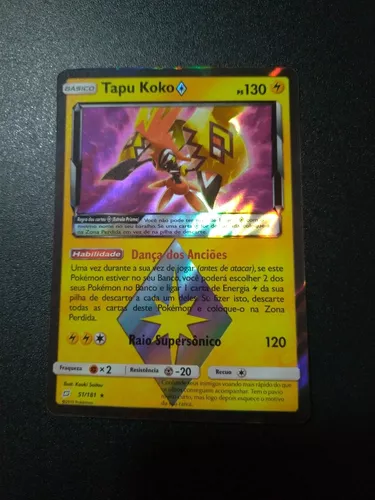 Ampharos Gx E Tapu Koko Prisma Estrela (originais Copag)