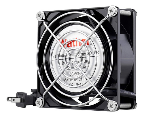 Ventilador Axial De Ca Wathai 110 V 120 V 80 Mm X 25 Mm Extr