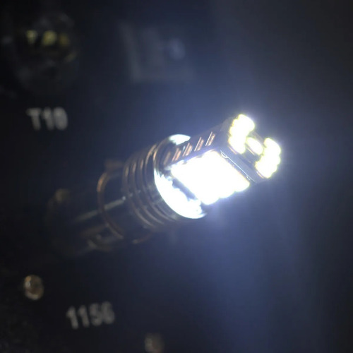 Imagen 4 de 10 de Par Luz Lampara Led Canbus P21w 1 Polo 45 Led Blanco 12v 24v