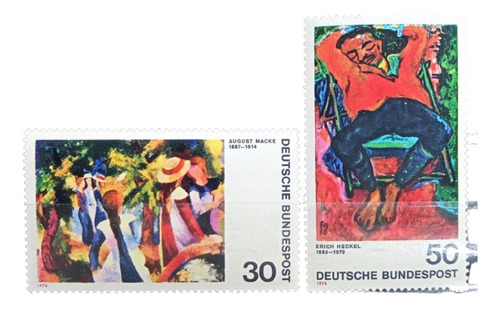 Alemania Arte, Serie Mi 816-817 Pinturas 1974 Mint L16667