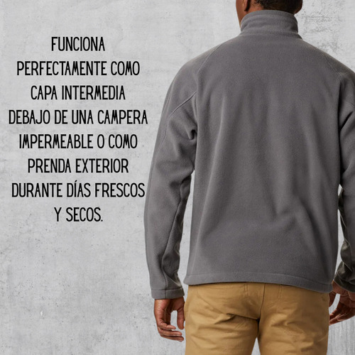 Buzo Columbia Polar Fast Trek 3 Medio Cierre Hombre Térmico