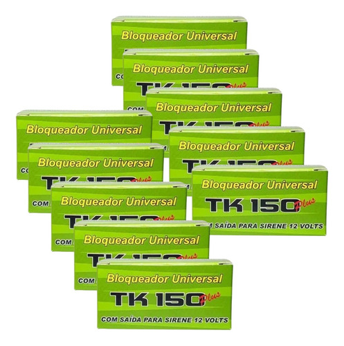 Kit 10 Bloqueador Corta Gasolina Antifurto Botao Secreto Led