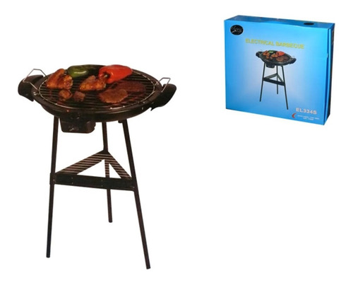 Bbq Parrilla Asador Eléctrico Antiadherente Importado Negro