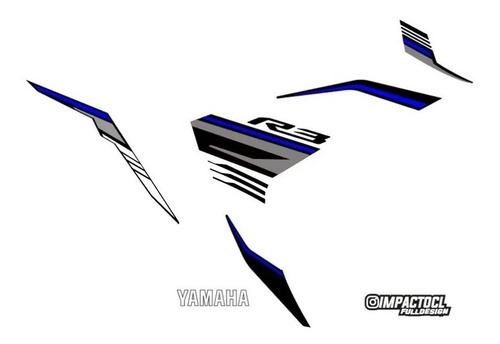 Kit De Adhesivos Yamaha R3 (2015 - 2019) Modelo A