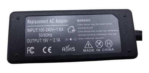 Imagen 4 de 4 de Cargador Premium Acer 19.v 2.1a