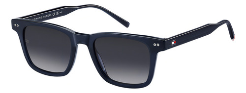 Óculos de sol masculinos Tommy Hilfiger Th 2127/s 207567pjp519o com design azul