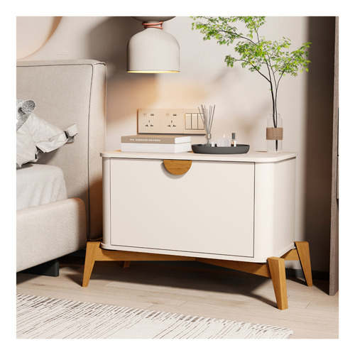 Mesa De Cabeceira Buriti Quarto Off White Jb Bechara