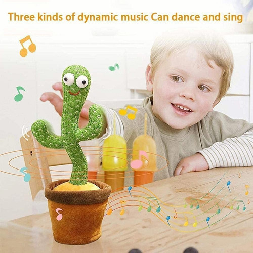 Imagen 6 de 7 de Juguete De Peluches De Cactus Bailando Cantando Imitaciones
