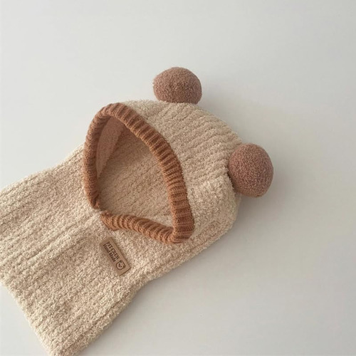 Gorro Para Bebé Con Capucha Y Gorro De Invierno De Punto
