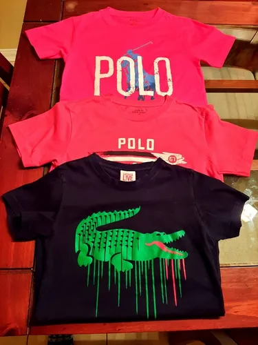 03 Poleras Ni o Talla 10 Lacoste Polo Rl Cuotas sin inter s