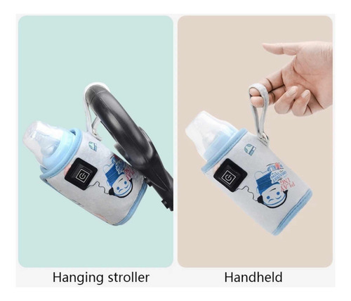 Calentador De Mamilas Y Biberones Usb Portátil Azul