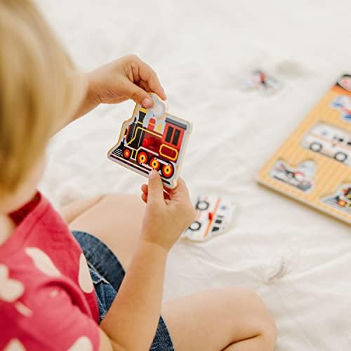 Melissa & Doug Vehicles Sound Puzzle - Rompecabezas De Clavi