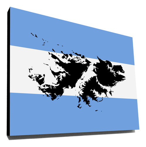 Cuadros Islas Malvinas Argentina Bandera 40x30 Cm