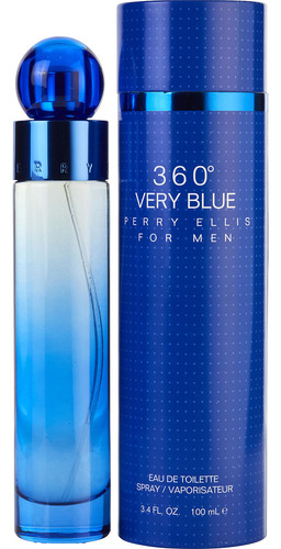 Perfume Perry Ellis 360 Very Blue Edt En Spray Para Hombre,