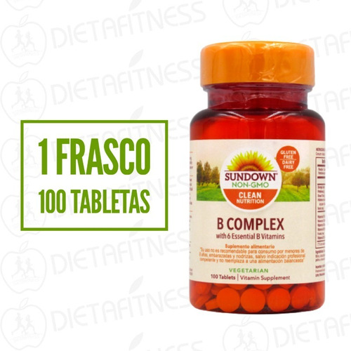 B Complex Sundown Vitaminas B 100 Tabletas Dietafitness