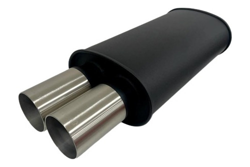 Muffler Flat Black Acero Inox 2.5 Vibrant Performance 