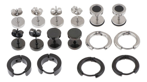 8 Pares De Aretes Para Mujer Para Hombre Con Clip De Oreja