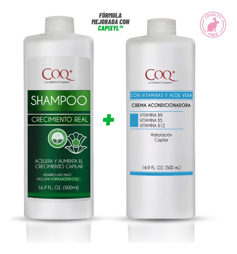 Shampoo Crecimiento Real Bio Activo + Acondicionador 1l Tot