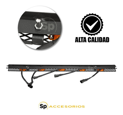 Imagen 3 de 8 de Luces Parrilla Cofre Led Ambar Toyota Fj Cruiser 2007-2017