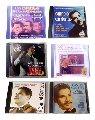 $ Lote 6 Cd's Musica Boleros Romantico Colección Originales.