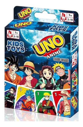 Juego Uno Anime One Piece Demon Slayer Dragon Ball Cartas