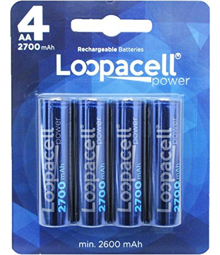 Loopacell Aa Ni-mh 2700 mah Baterias Recargables (4 unidades