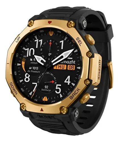 Amazfit T-rex 3 Pro Black Gold 48mm - Preto - Esportivo - Pr