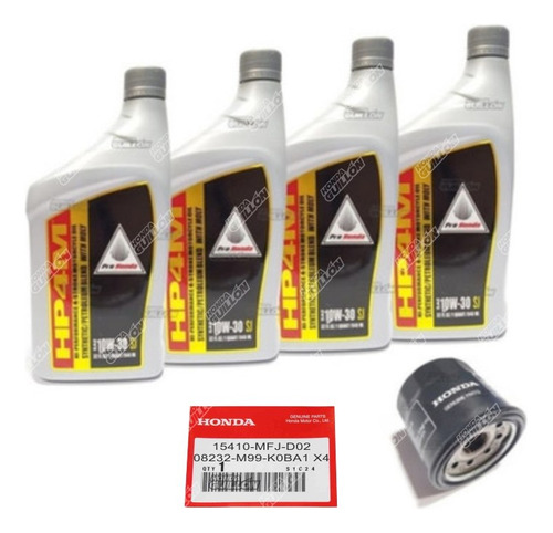 Kit Service Honda Nc 700 Filtro Aceite Original Hp4m M1