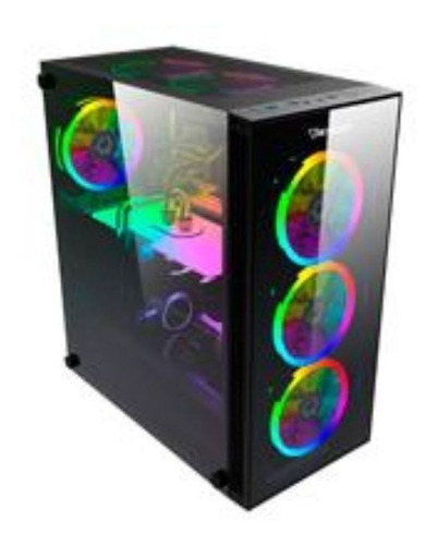 Gabinete Gamer Ocelot/mini Itx/panel Malla/ Cristal Templado