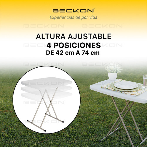 Imagen 3 de 10 de Mesa Para Laptop Servicio Apoyo 76 Cm Hdpe100% Beckon